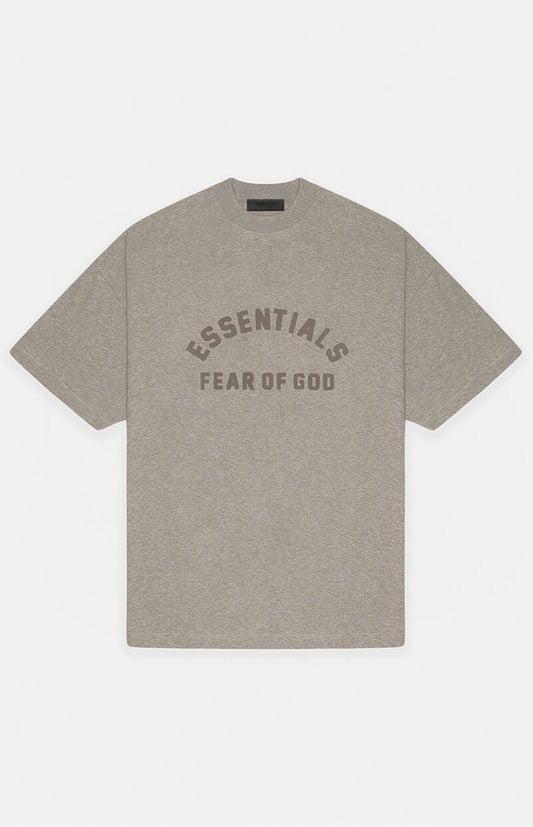 Fear of God Essentials Logo T-Shirt  - Heather Grey