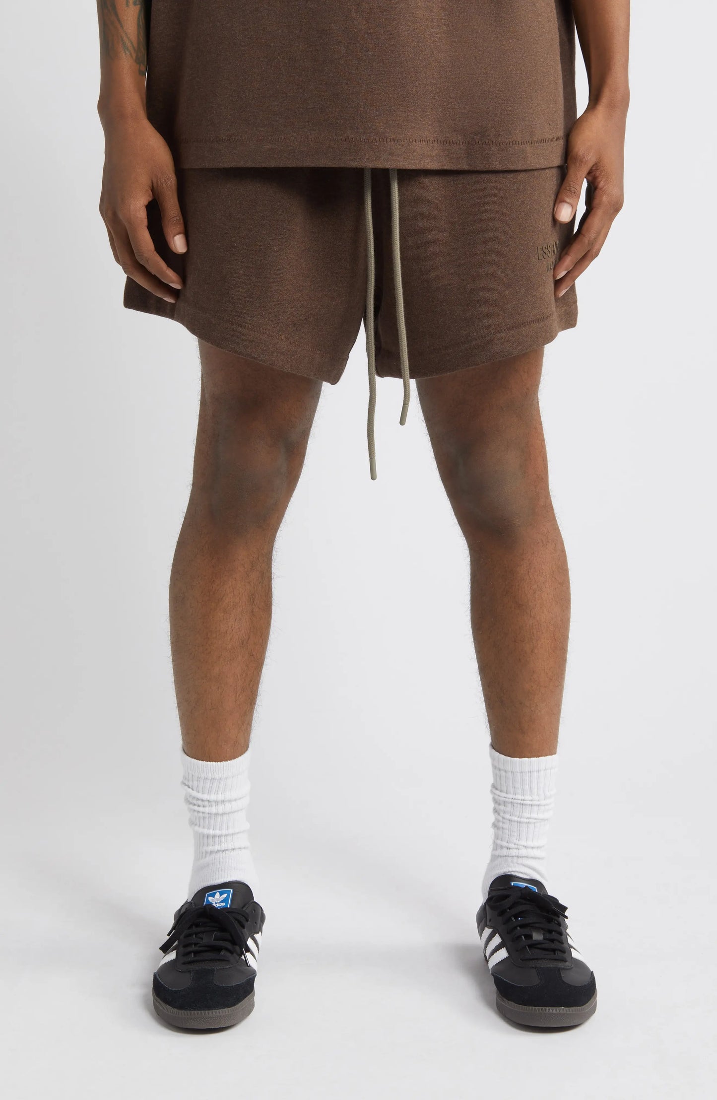 Fear of God Essentials Sweat Shorts - Heather Wood