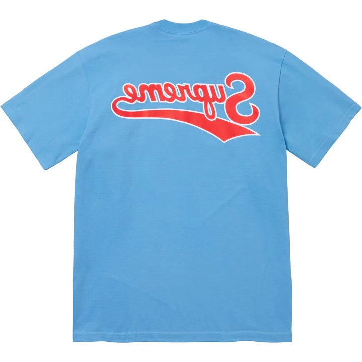 Supreme Backwards Tee - Bright Blue